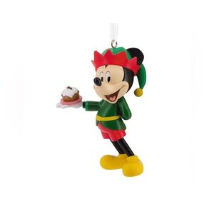 Disney Hallmark Official Mickey Mouse Elf Ugly Holiday Sweater Ornament,NWT